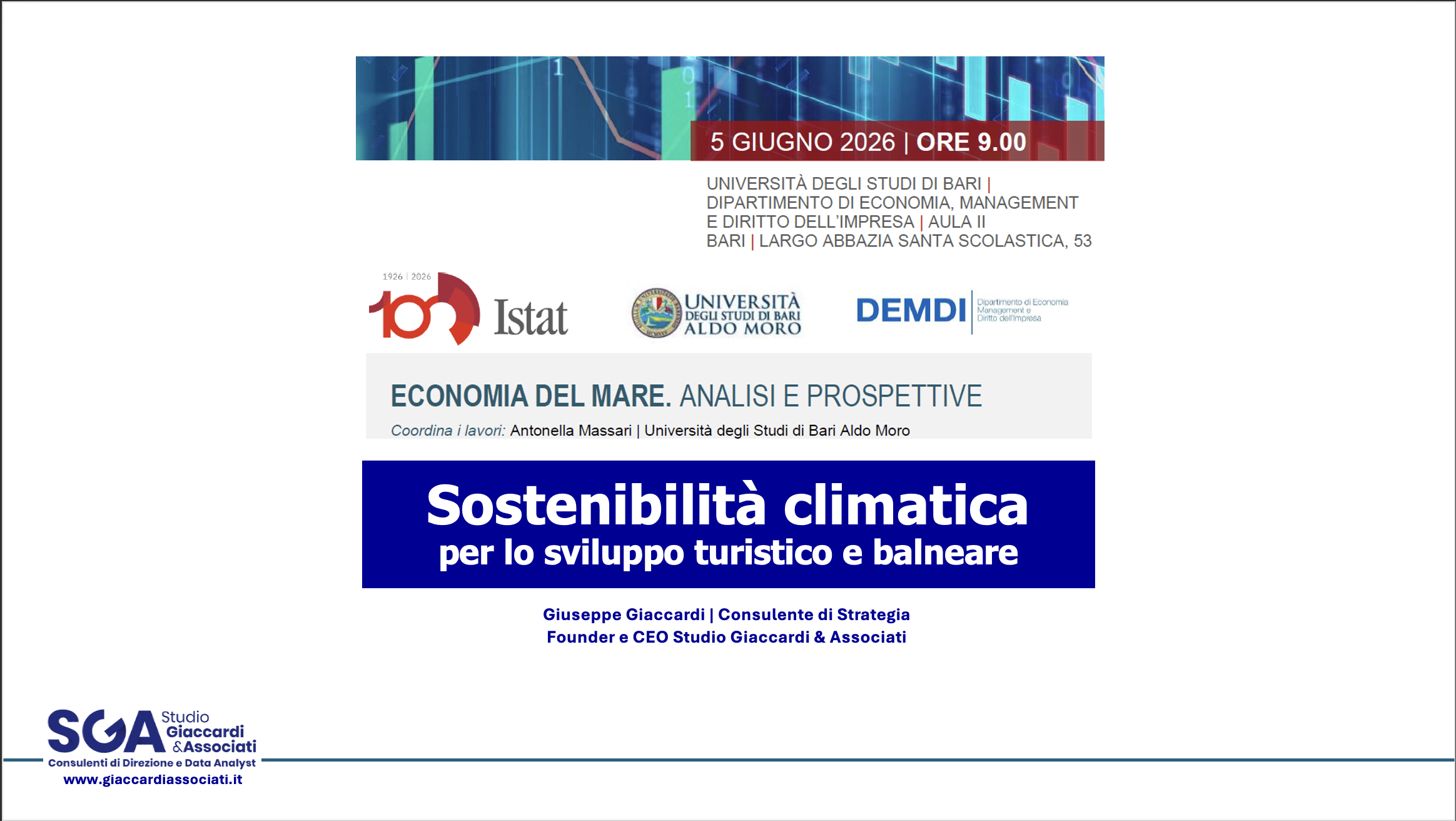 sostenibilità climatica per lo sviluppo turistico e balneare